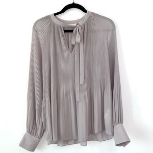 YA YA | Gray Pleated Blouse. NWOT.